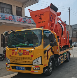 JZM750液壓支腿攪拌機(jī)發(fā)往湖南