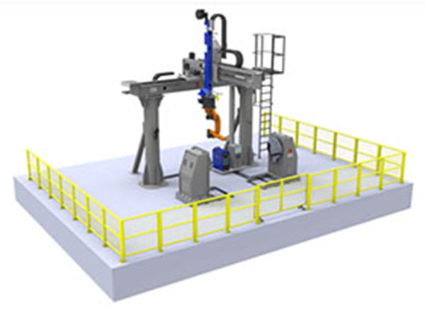 龍門式頭尾架10軸機器人工作站